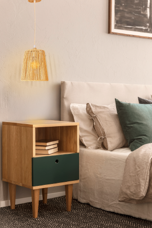 Lúminaria Pendente Rattan de Palha Nova Guine Detalhes
